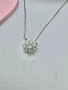 Сребърно колие с мойсанит (Диамант) 1 карат, снимка 5