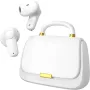 ANCwear безжични слушалки Bluetooth стилен дизайн на дамска чанта,бели, снимка 7