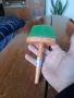 Стара бръснарска,фризьорска четка, снимка 2