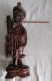 антика скулптура резба рибар Тайван, снимка 1 - Антикварни и старинни предмети - 39496094
