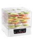 Дехидратор за плодове и зеленчуци ,8 тави, регулируема температура, кремаво бял, снимка 2