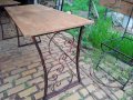 маси , пейки и столове от ковано желязо, снимка 5
