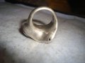 ДИЗАЙНЕРСКИ АРТ СРЕБЪРЕН КУХ ПРЪСТЕН ЛАКИРАНО СРЕБРО 925 ПРЕКРАСНА РЪЧНА МАЙСТОРСКА ИЗРАБОТКА 27305, снимка 4