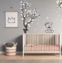 Стикер за стена Комплект"Пролетни клончета с мече"  , снимка 1