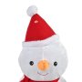 Коледен плюшен снежен човек със звук, 65 см, снимка 3
