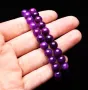 Гривна пурпурен сугилит 8.2мм подходяща за подарък, йога, медитация, снимка 2