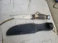Стар ловен нож с кания, снимка 1