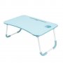 Сгъваема маса за лаптоп с поставка за чаши - Синя, снимка 1 - Лаптоп аксесоари - 35544389