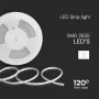 LED лента 2835 220V IP65 120LED Студено Бяла Светлина 10m/ролка, снимка 2