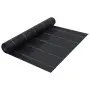 vidaXL Мрежа за мулчиране, матово черна, 2x100 м, PP, снимка 1