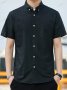 Ежедневна мъжка оксфордска риза с къси ръкави, младежка мода, 4цвята - 023, снимка 4