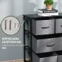 HOMCOM Скрин с 8 чекмеджета от плат, снимка 9