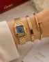 Cartier Дамски Подаръчен Комплект За Жени-Ръчен Часовник Твърда гривна И Гривна Тип Пирон Код SBF11, снимка 9