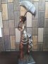 Бронзова Скулптура във Сребърно Покритие-Дамата със Чадъра 19 Век Испания 31 см Височина , снимка 6