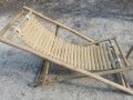 Бамбуков шезлонг със стол за крака , снимка 9