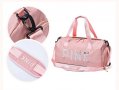 Спортен сак PINK, gym bag, travel bag, чанта за фитнес, чанта за багаж, снимка 6