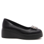 Черни дамски обувки на дебела подметка  https://alba.bg/, снимка 1 - Дамски ежедневни обувки - 44745444