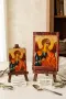 Дървена икона Свети Архангел Рафаил (Изцелител) – Ръчна изработка, снимка 1