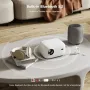 Мини проектор с WiFi и Bluetooth, 4K 1080P преносим проектор, 18000 лумена проектор, снимка 7