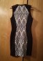 Нова вталяваща H&M рокля S-M лятна черно бяло , снимка 4