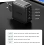 Зарядно устройство 220V UGREEN CD224, 65W, GaN, 3xUSB-C, 1xUSB-A, PD, QC бързо зареждане, снимка 1
