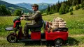 Триколка на ток товарна двуместна карго лукс, снимка 13