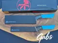 Нож с фиксирано острие Microtech Santoku 3100B/3200B ,Bohler M390 фултанг, снимка 11