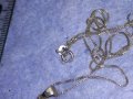 ФЛОРАЛЕН СКЪПОЦЕНЕН СРЕБЪРЕН МЕДАЛЬОН с БЯЛА ПОЗЛАТА иПОСРЕБРЕНА ВЕРИЖКА от БЛАГОРОДНА СТОМАНА 27626, снимка 14