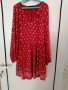 Zara trafaluc червена рокля с фигурки , снимка 1 - Рокли - 42141524