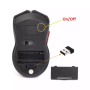 Геймърска Безжична USB оптична 6D мишка с до 2400 DPI, цвят - Червено/Черно, снимка 6