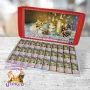Кутия 30 броя Шоколадови бонбони Коледни късметчета, снимка 5