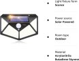 IOTSES Соларни охранителни светлини за открито, надстроени 100 LED 270° сензор за движение, снимка 2