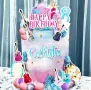 33 броя комплект вокалист китара топки топер Happy birthday декорация торта , снимка 2