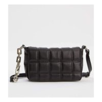 Капитонирана дамска чанта за рамо с асиметричен дизайн на дръжката 25х19см., снимка 3 - Чанти - 44623027