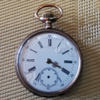 Старинен сребърен часовник, снимка 1 - Антикварни и старинни предмети - 36489001