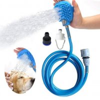 Подвижен душ с четка за къпане на домашни любимци – Pet Bathing Tool, снимка 1 - Други стоки за животни - 29524766