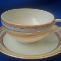 Две чашки с чинийки костен порцелан, снимка 5 - Чаши - 39810062