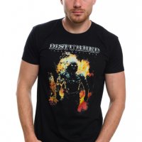  Нова мъжка тениска с дигитален печат музикалната група DISTURBED , снимка 8 - Тениски - 27819658