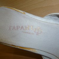 37н Бели летни чехли от естествена кожа, снимка 5 - Чехли - 40609498