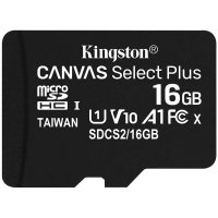 ФЛАШ КАРТА SD MICRO 16GB KINGSTON SDCS2/16GBSP MicroSDHC, 16GB, Class 10, A1, Canvas Select Plus 100, снимка 1 - Друга електроника - 30649936