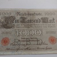 Райх банкнота - Германия - 1000 марки / 1910 година- 17916, снимка 2 - Нумизматика и бонистика - 31029624