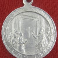 Стар медальон-Италия-Рим-1925г-Религия-Католицизъм-Християнство, снимка 4 - Антикварни и старинни предмети - 35402128