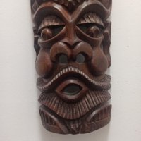 дървена маска , снимка 3 - Декорация за дома - 42758885