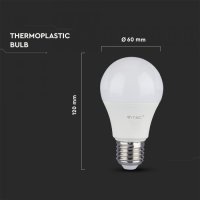 LED лампа 10,5W E27 Термопластик Студено Бяла Светлина, снимка 4 - Лед осветление - 8536924