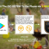 Inkbird Смарт WiFi Bluetooth BBQ температурен контролер с вентилатор за барбекюта ISC-007BW, снимка 4 - Барбекюта - 44655300