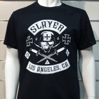Нова мъжка тениска с дигитален печат на музикалната група Slayer - Los Angeles CA, снимка 6 - Тениски - 36871514