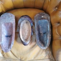 Африкански маски Бауле, снимка 3 - Антикварни и старинни предмети - 38517821