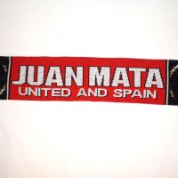 Juan Mata - Manchester United and Spain - Уникален фенски шал / Хуан Мата , снимка 2 - Футбол - 31176092