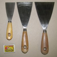 Съвременна шпакла шпатула 24/8 см дървена дръжка, запазена, снимка 4 - Други инструменти - 44392437