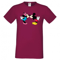 Мъжка тениска Mickey & Minnie 8 Подарък,Изненада,Рожден ден, снимка 3 - Тениски - 36575604